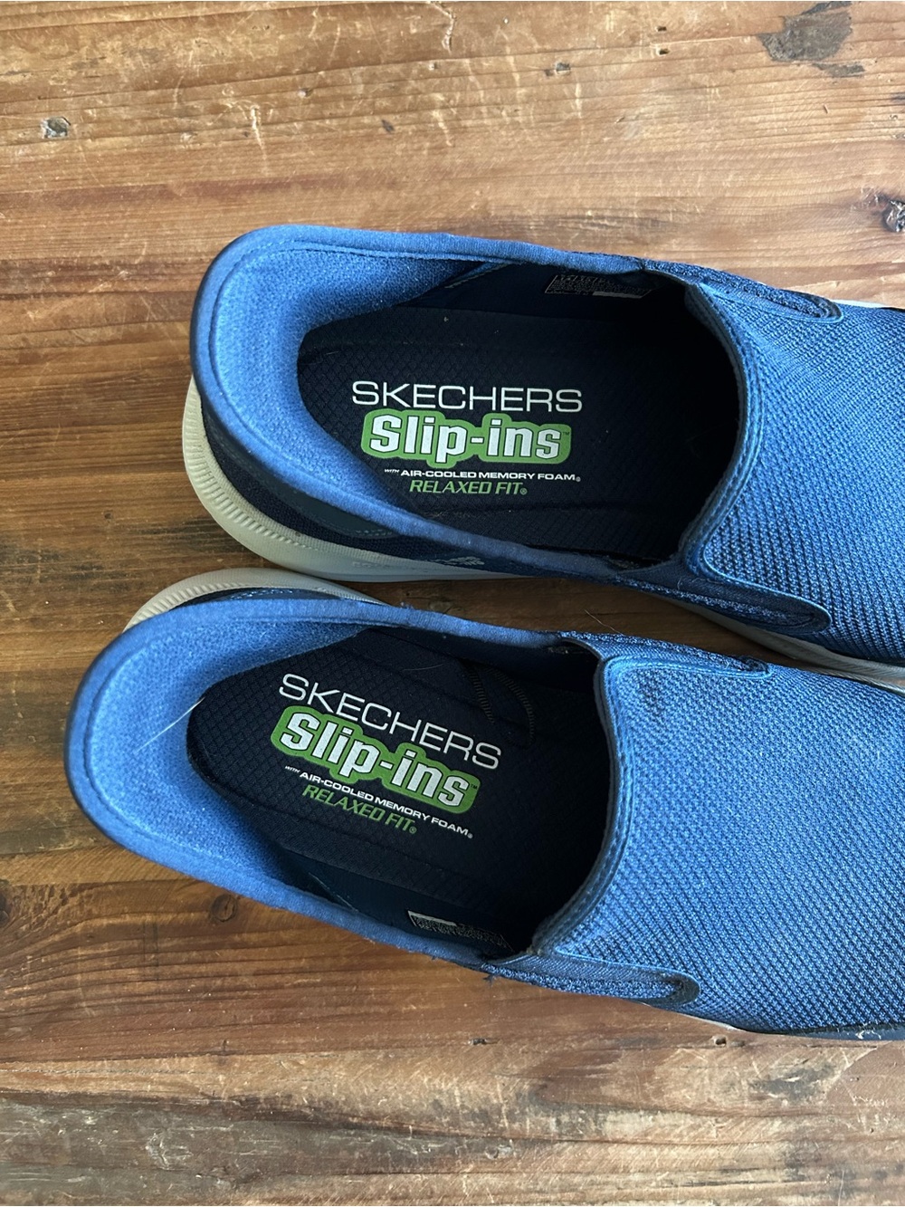 Skechers Men’s Slip-On Casual Shoes - Blue - Picture 2 of 6